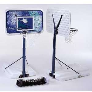   Swimming Pool Volleyball and Basketball Hoop Combo: Sports & Outdoors