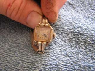 Vintage Bulova Beveled Crystal Watch 10K Gold Filled  