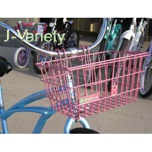   /hanging Beach Cruiser Bicycle Bike Basket Pink