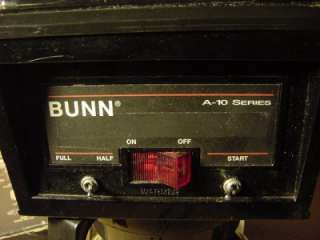 BUNN A 10 SERIES COMMERCIAL COFFEE MAKER BREWER MACHINE. WORKS GREAT 