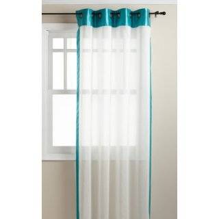 Stylemaster Soho 55 by 84 Inch Sheer Grommet Panel with Faux Silk 