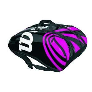   11 BLX Tour Super Six Tennis Bag (Black/Pink)