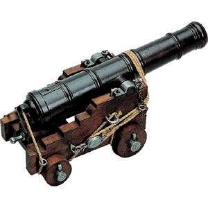 This historic British naval cannon is a beautiful reproduction of one 