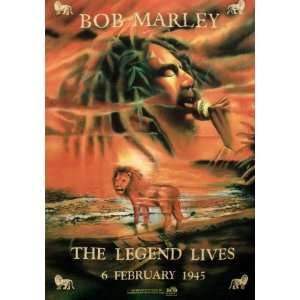  Bob Marley   The Legend Lives Fabric Poster Print, 30x40 