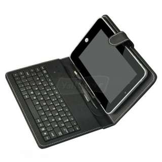 Leather Cover Case with Mini USB Keyboard for 7 Tablet PC PDA Android 