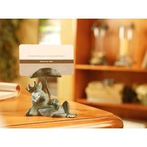  Desk Top Lazy Frog Business Card Holder: Kitchen & Dining