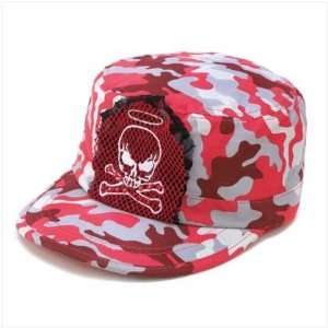  Pink Camo Skull crossbones Hat 