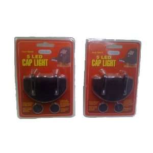    Set of 2 Led Cap Light for Fishing Hunting Camping 