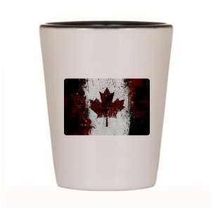   White and Black of Canadian Canada Flag Painting HD: Everything Else