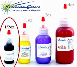 Bottle of StarBrite Tattoo Ink 1/2 oz  01 30 Colors  