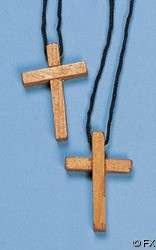 100 Wooden Cross Necklace Necklaces God Jesus Faith  