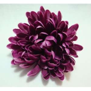    NEW Purple Mum Chrysanthemum Hair Flower Clip, Limited. Beauty