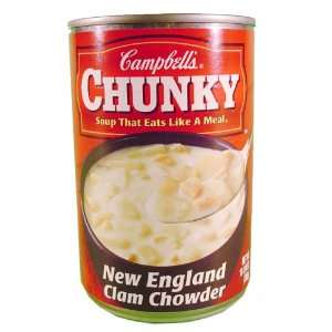 Campbells Chunky New England Clam Chowder Soup, 10.75 oz  