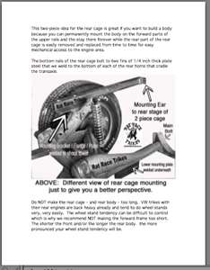VW Trike manual & DVD motorcycle design build trikes  
