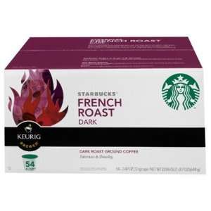 Starbucks Ground Coffee French Dark Roast, K Cup Portion Pack for 