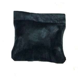  Black Leather Squeeze Coin Purse 