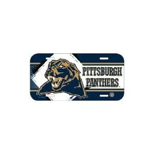    Pittsburgh Panthers Plastic License Plate