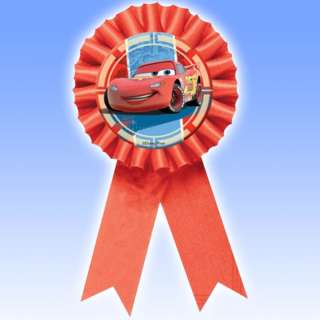 Disney CARS 2 Party Lightning McQueen Award Ribbon  