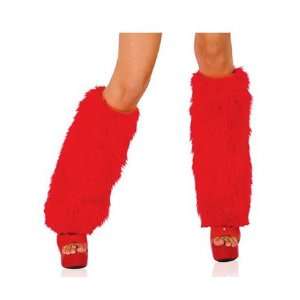  Fur Boot Covers   Red Sexy Costume Accessory Halloween 