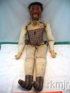 Vintage Ventriloquist Doll Dummy Wood Head Hands Scharles Bros New 