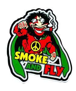 Bob Marley Smoke Fly Cannabis Reggae Rasta Sticker Q35  