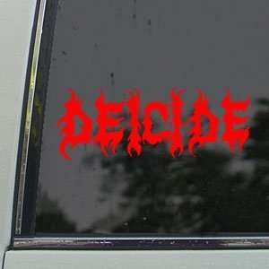  Deicide Red Decal Metal Band Car Truck Window Red Sticker 