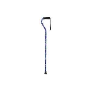  Designer Walking Cane Offset Blue Floral Health 