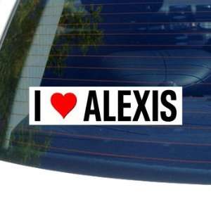  I Love Heart ALEXIS   Window Bumper Sticker: Automotive