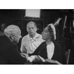 Cecil B. Demille, Billy Wilder and Gloria Swanson During the Filming 
