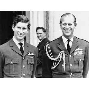  Prince Charles, the Prince of Wales, with His Father Prince 
