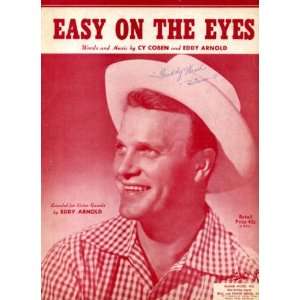   Eyes Vintage 1952 Sheet Music Recorded by Eddy Arnold 