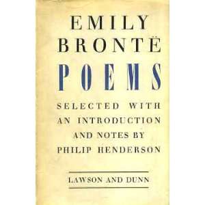    EMILY BRONTE POEMS. Philip (introduction). Henderson Books