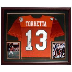 Gino Torretta Signed Jersey   Miami Hurricanes Orange #13 
