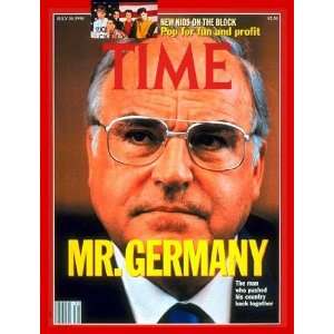 Helmut Kohl by TIME Magazine. Size 11.00 X 14.00 Art 