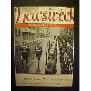  Field Marshal Hermann Goering March 21, 1938 Newsweek 