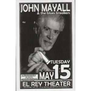  John Mayall Original Concert Poster Albuquerque