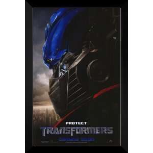   Transformers FRAMED 27x40 Movie Poster Josh Duhamel