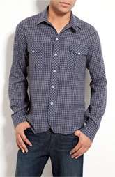 Billy Reid Willie Check Print Cotton Shirt Was: $185.00 Now: $73.90 