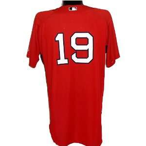 Josh Beckett #19 2008 Red Sox Game Used Batting Practice Red Jersey 