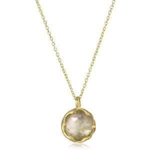  Katie Diamond Ruby Rose Gold Rutilated Quartz Necklace 