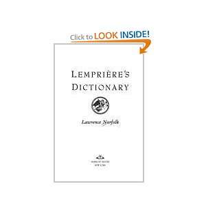  Lemprieres Dictionary Lawrence Norfolk Books