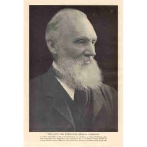  1908 Print Physicist Lord Kelvin Sir William Thompson 