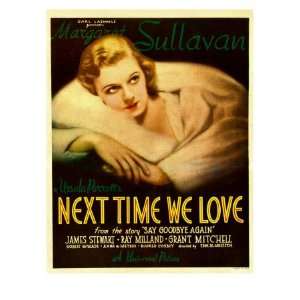  Next Time We Love, Margaret Sullavan on Window Card, 1936 