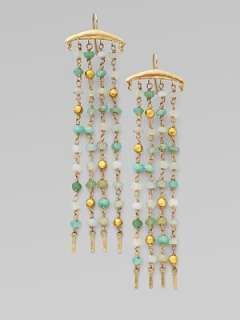   opal 14k and 18k yellow gold Length, about 3 Ear wire Imported