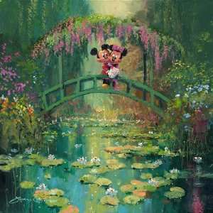  Mickey And Minnie At Giverny   Disney Fine Art Giclee by James 