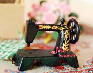 12 Dollhouse Miniature Metal Table Sewing Machine  
