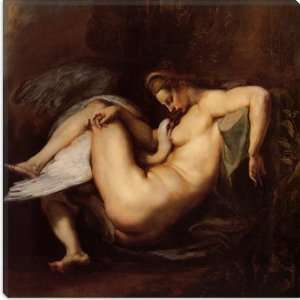 Leda and The Swan by Peter Paul Rubens Canvas Painting Reproduction 