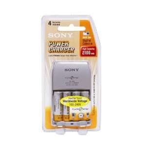   Sealed Sony Cycle Energy Power Charger with 4 2500 mAh AA Batteries