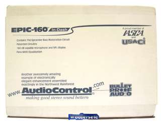 EPIC 160 AUDIO CONTROL NEW BASS EPICENTER SPL EPIC160  