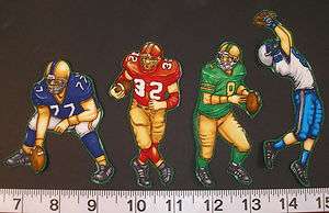 Football Player Sports Fabric Iron On Appliques NO SEW Boys Clothing 